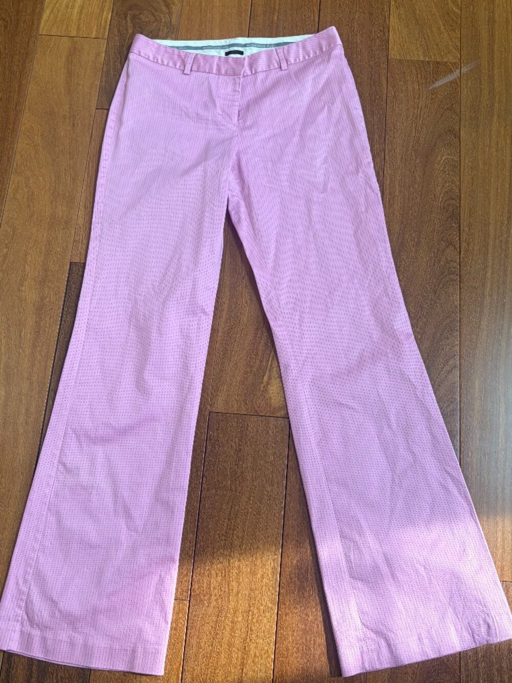 Express Design Studio Y2K Editor pink pinstripe dress pants